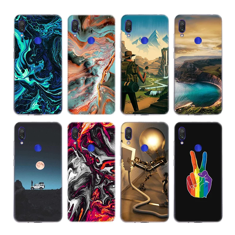 Цветной силиконовый чехол для Xiaomi Note 10 9 8 lite A3 5X 6X CC9 CC9E 9SE 8SE 9T F1 | Мобильные телефоны