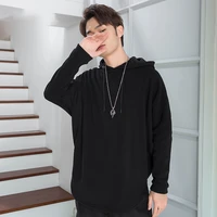 mens coat autumn winter style hoodie loose with velvet thick hoodie mens casual sports shirt bat sleeve europe and america