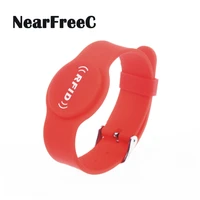 Adjustable RFID Silicone Wristband NFC Bracelet for Access control Hotel Door Lock Key
