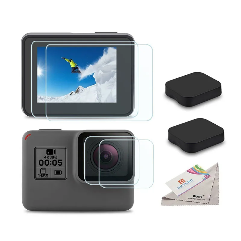 Закаленное стекло Защитная пленка для телефона Защитная для Go Pro Gopro Hero 5 6 7 Hero5 Hero6 Hero7 крышка объектива камеры защитная пленка набор