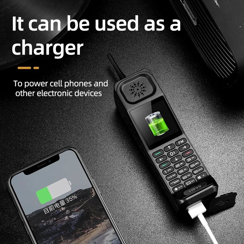 Классический мобильный телефон H999 Dual SIM громкий Динамик Мощность банк мощный
