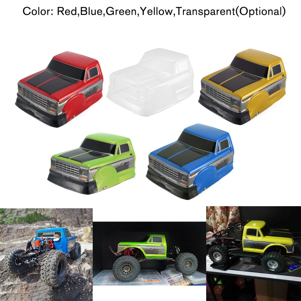 

Climbing Car Hard Shell Semi-truck Head RC Car Spart Part & Accessory For Ford 1/10 Climbing Truck SCX10 90046