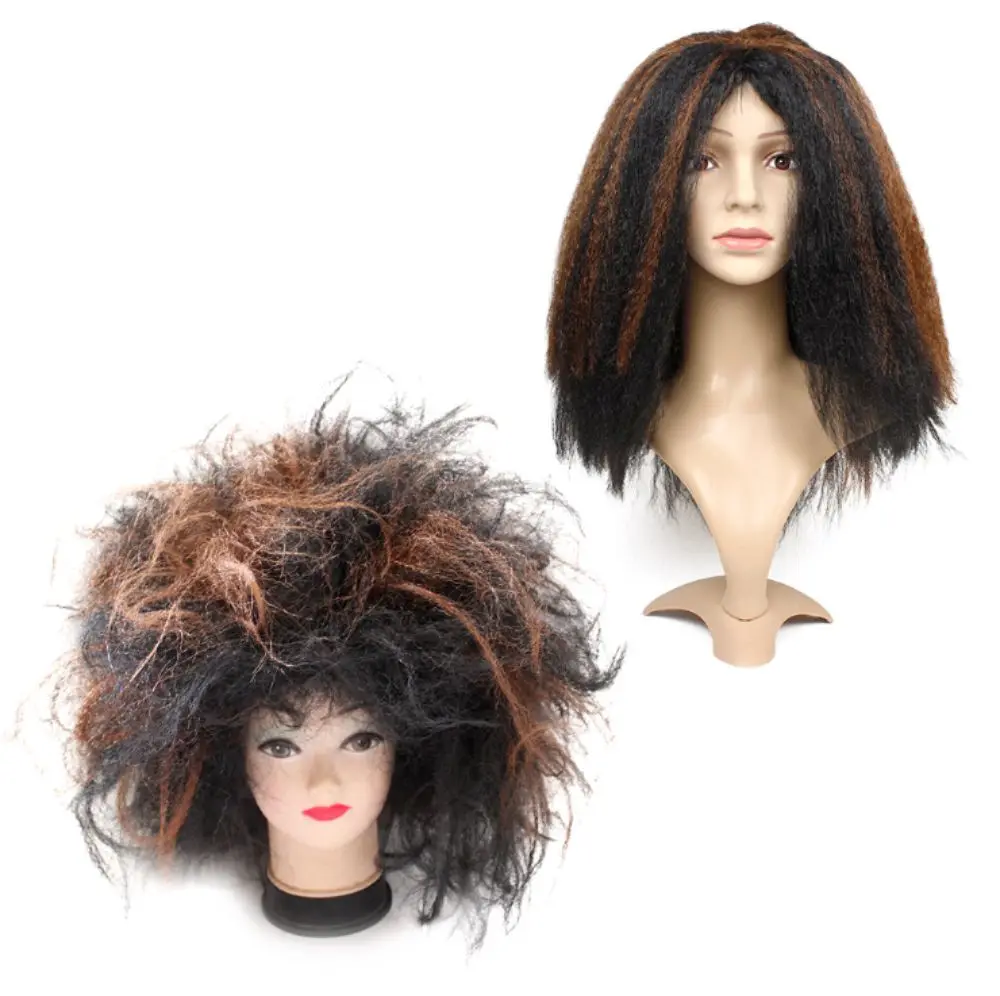 Забавный парик с крупной шерстью реквизит для выступлений|Аксессуары костюмов| |