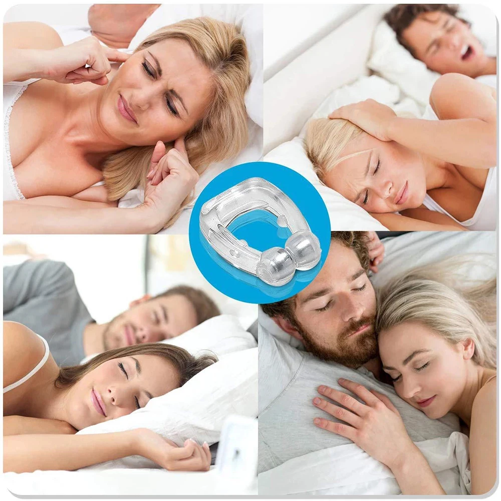 

Magnetic Anti Snoring Nose Clip Improve Sleeping Easy Breathe Nasal Dilator Stop Snore Adult Snore Free Night Apnea Aid Device