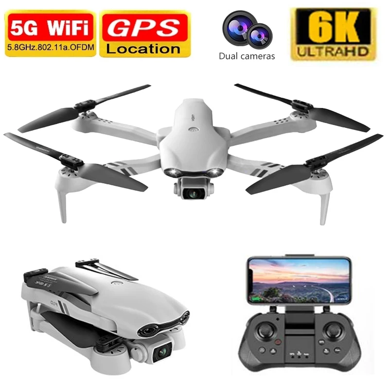 Лучший GPS Дрон с 6K WiFi живое видео FPV Квадрокоптер полет 25 минут Радиоуправляемый