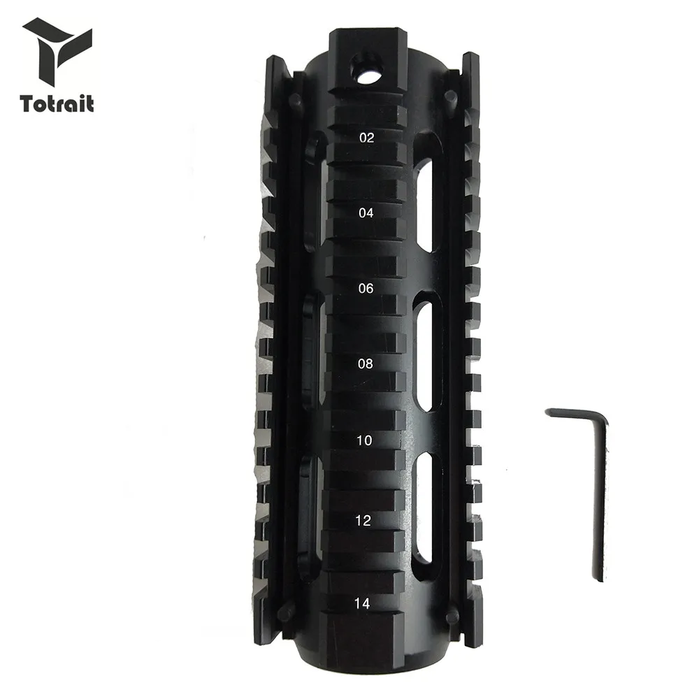 TOtrait тактический охотничий 6 75 дюймов Бесплатная поплавок рукавицы Quad Rail для
