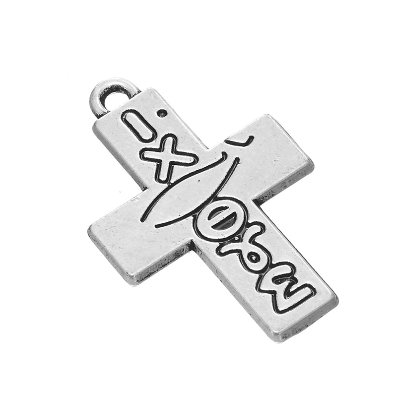 Уникальные Подвески с крестом Skyrim 10 шт./лот гравировкой I LOVE сделай сам винтажные