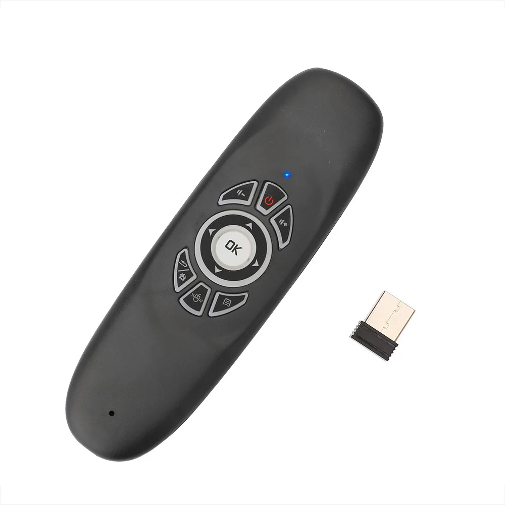 C120 2,4 ГГц Беспроводная Fly Air mouse Русский Английский C120 перезаряжаемая клавиатура гироскоп пульт дистанционного управления для android tv BOX