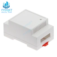 1pc brand new din rail plc fire detection instrument power switch boxrail electrical enclosure4 05 88x54x44mm meters shell