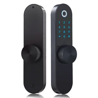 ttlock biometric fingerprint door lock security intelligent smart wifi app password electronic door locks smart card key unlock