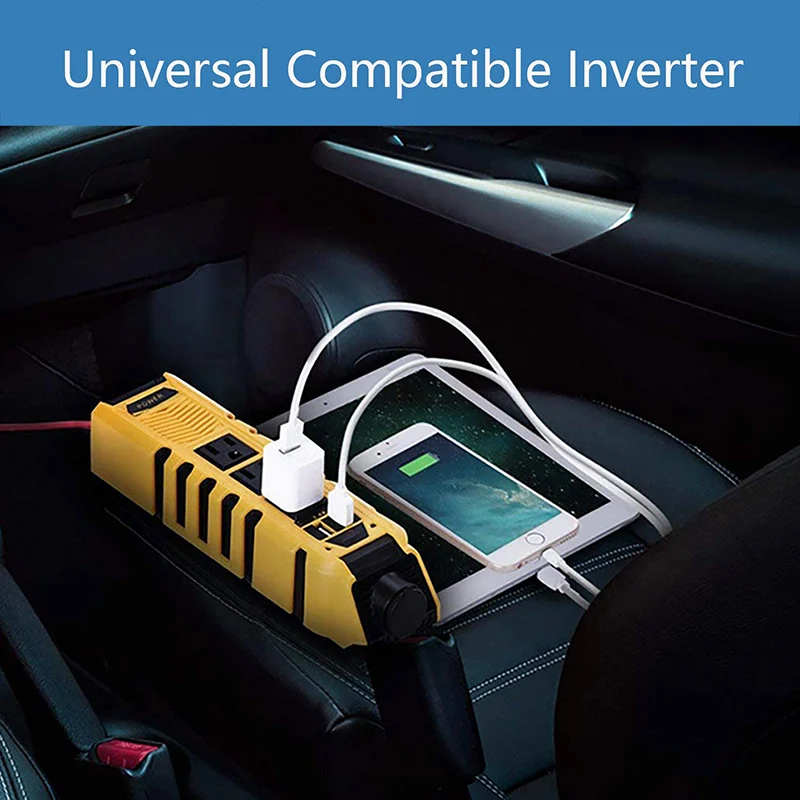 

AOZBZ Modified Sine Wave Inverter Dual USB US Standard 12V To 110V Modified Wave 150W Home Use Car Inverter
