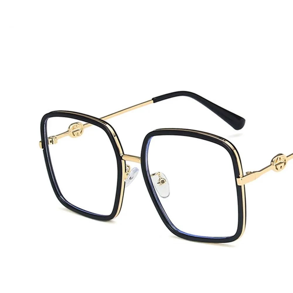 Новинка 2020 Корейская версия нестандартной металлической большой оправы