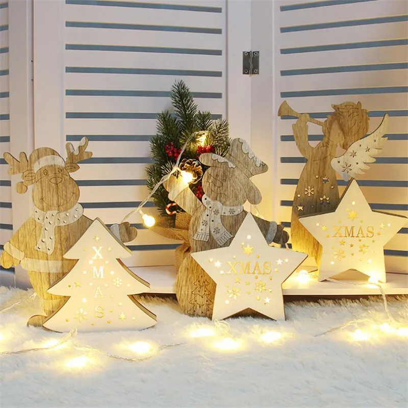 Снежинка деревянные декоративные элементы деревенская Рождественская елка