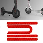 Светоотражающая наклейка на раму скутера, наклейка на педали, наклейка на переднее и заднее колесо для электрического скутера Xiaomi Mijia M365