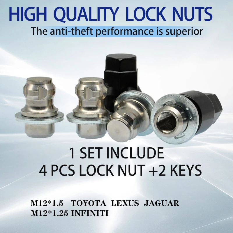 Искусственные гайки из нержавеющей стали для TOYOTA LEXUS FORD NISSAN JAGUAR HONDA TESLA CADILLAC INFINITI KIA