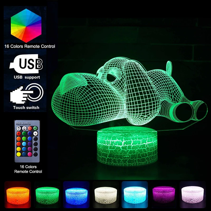 

2021 Hot Kawaii Pet Dog Beagles Night Light LED RGB 3D Table Lava Lamp For Bedroom Decoration Kids Children Novelty Toys Gifts