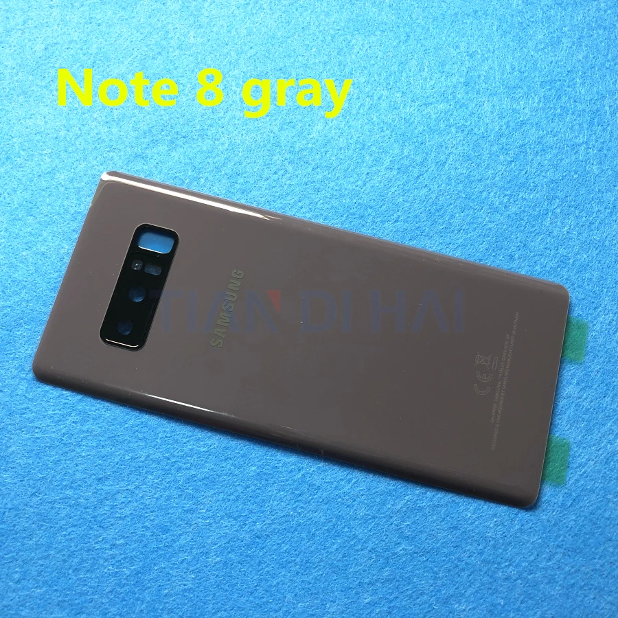 Note9 8 задний Панель стеклянная задняя крышка батарейного отсека для samsung Galaxy Note 9 N960 N960F Note 8 N950 N950F N950FD Батарея двери