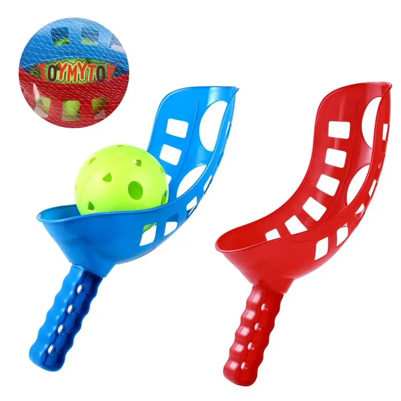 

TOYMYTOY Scoop Ball Game Scoop Toss & Catch Set Outdoor Sports Beach Game for Kids (Random Color)