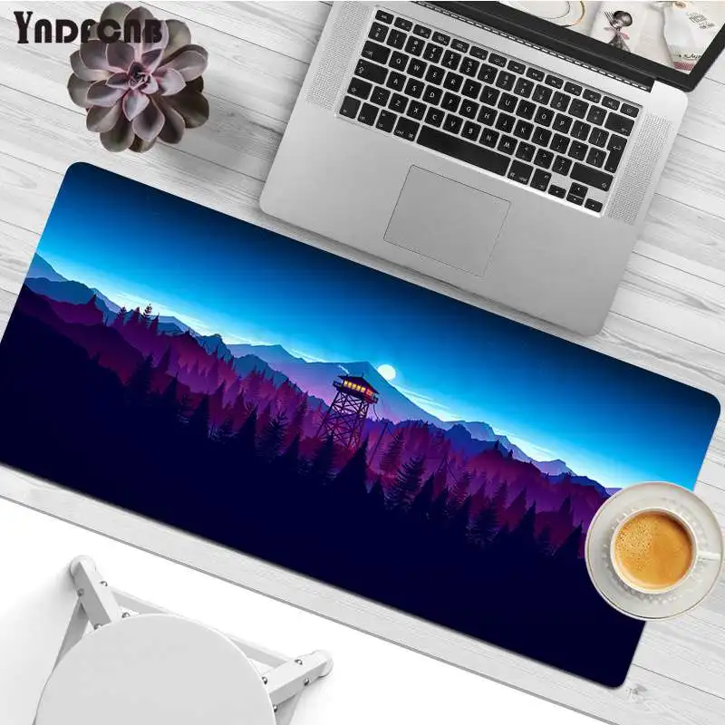 

Deep forest firewatch Simple Design Laptop Gaming Mice Mousepad Size for large Edge Locking Speed Version Game Keyboard Pad