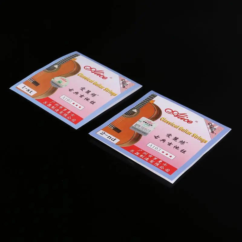 OOTDTY Alice A103 Nylon String 1-st E 028 / 2-nd B 032 High Tension For Classical Guitar | Спорт и развлечения