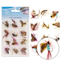 fishing lures set fishing lure simulation moth butterfly insect water surface yarn fly bait lures fishing bait