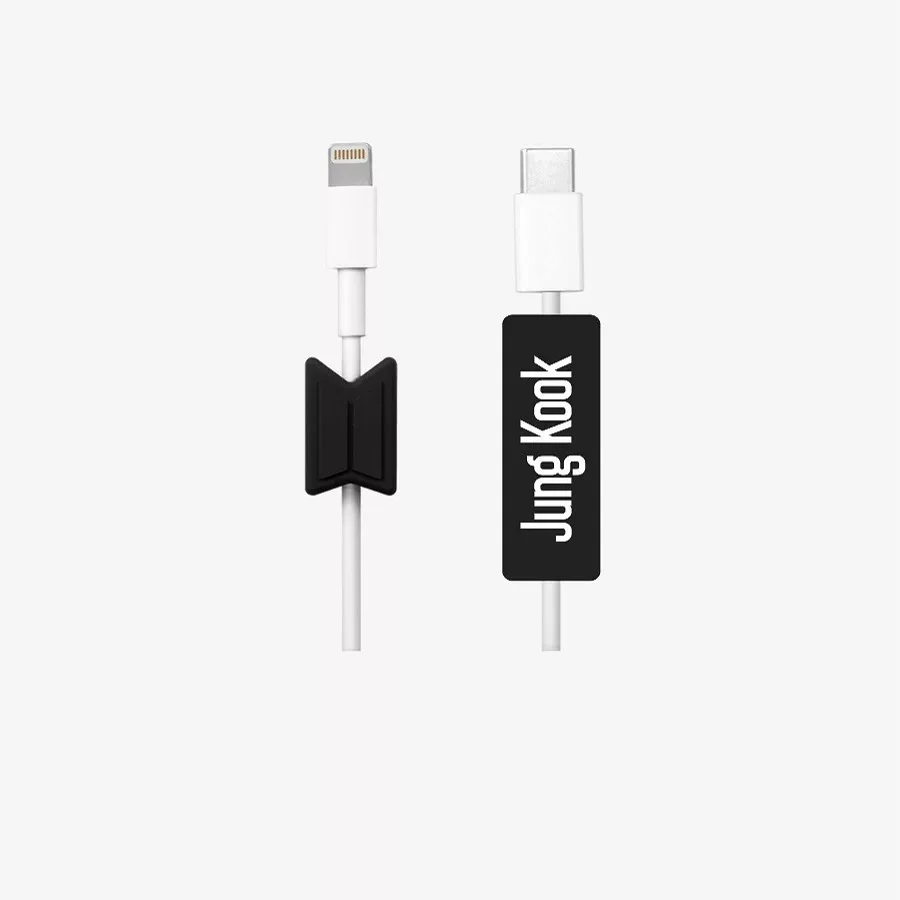 

HQBTS Data cable protective cover, charging cable, earphone cable, cable holder 2 packs, the same peripheral