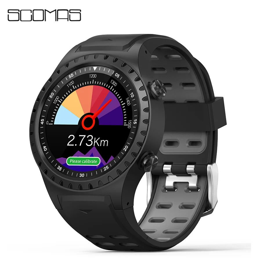Умные часы SCOMAS с GPS круглым дисплеем 1 3 дюйма поддержкой Bluetooth телефонных звонков