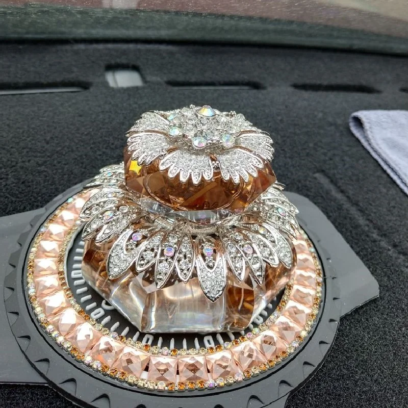 Роскошные автомобильные аксессуары для интерьера красивые кристаллы цветок