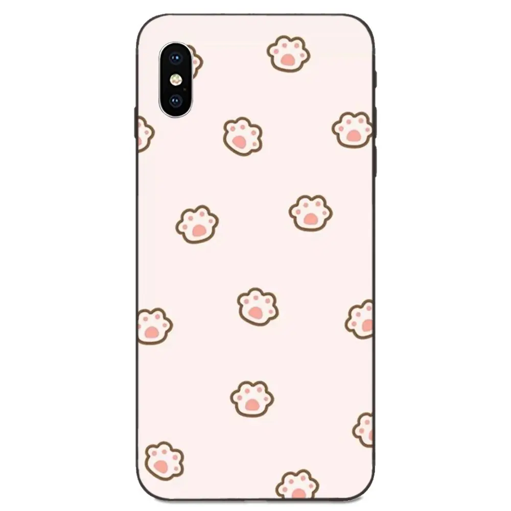 Мягкий чехол для Apple iPhone 4 6 6S 7 8 11 Plus X XS Max XR Pro собаки девочек милые лапы собак