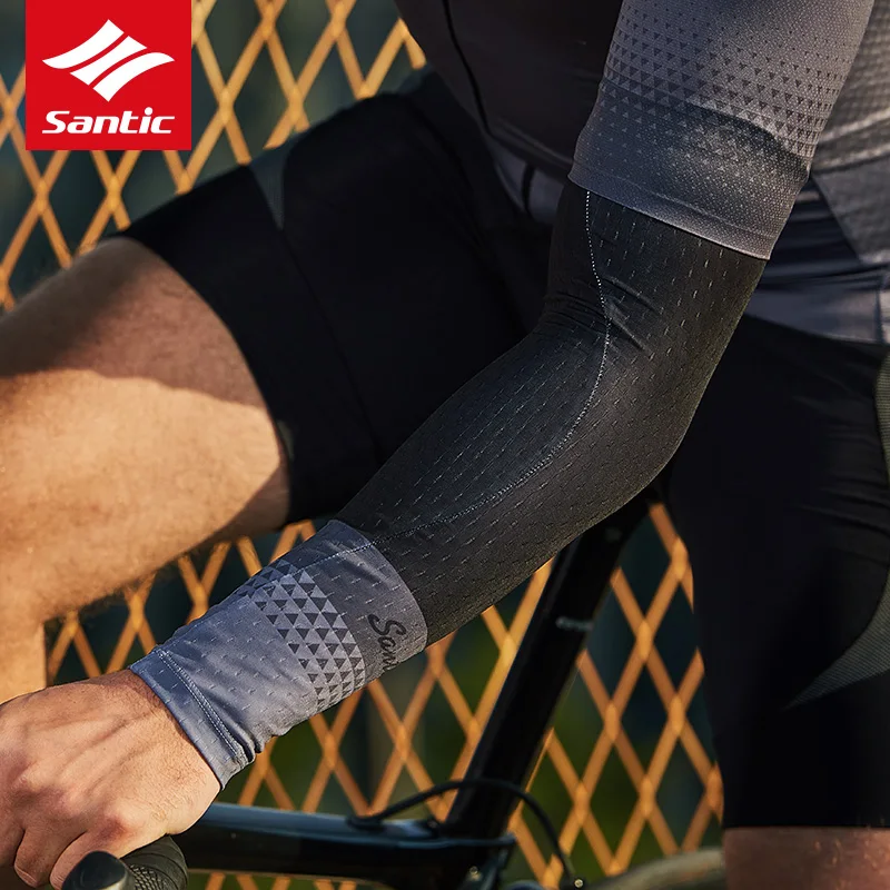 Грелки Santic мужские и женские для велоспорта дышащие рукава из полиэстера защита