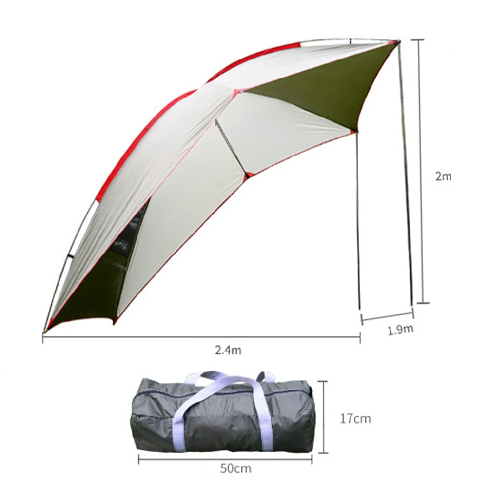 

Portable Camper Tail Tent UV Protecor Outdoor Self-driving Tour Barbecue Multi-person Rain Shade Awning Beach Canopy Tent Set