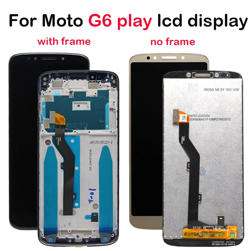 ЖК-дисплей 5," для Motorola Moto G6 Play Xt1922 XT1922-2 ЖК-дисплей Сенсорная панель для мобильного телефона lcd s дигитайзер сборка AAA
