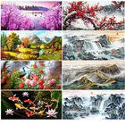 Алмазная живопись 5D с полным кругом, вышивка крестиком сделай сам, вышивка с пейзажем, вышивка стразами, паста, 100 х50 см