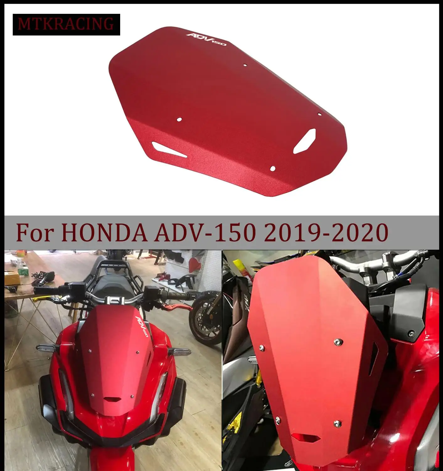 MTKRACING для HONDA ADV150 ADV 150 переднее ветровое стекло алюминиевые ветровые дефлекторы