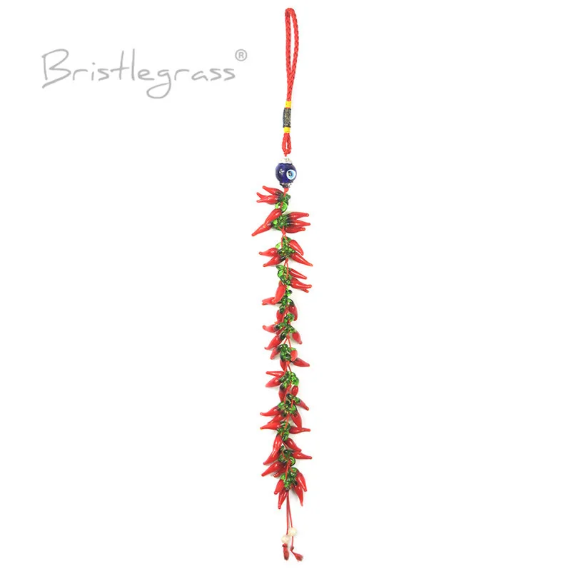 BRISTLEGRASS Турецкая голубой с клипсами Дурной глаз чили Ленточки автомобиль