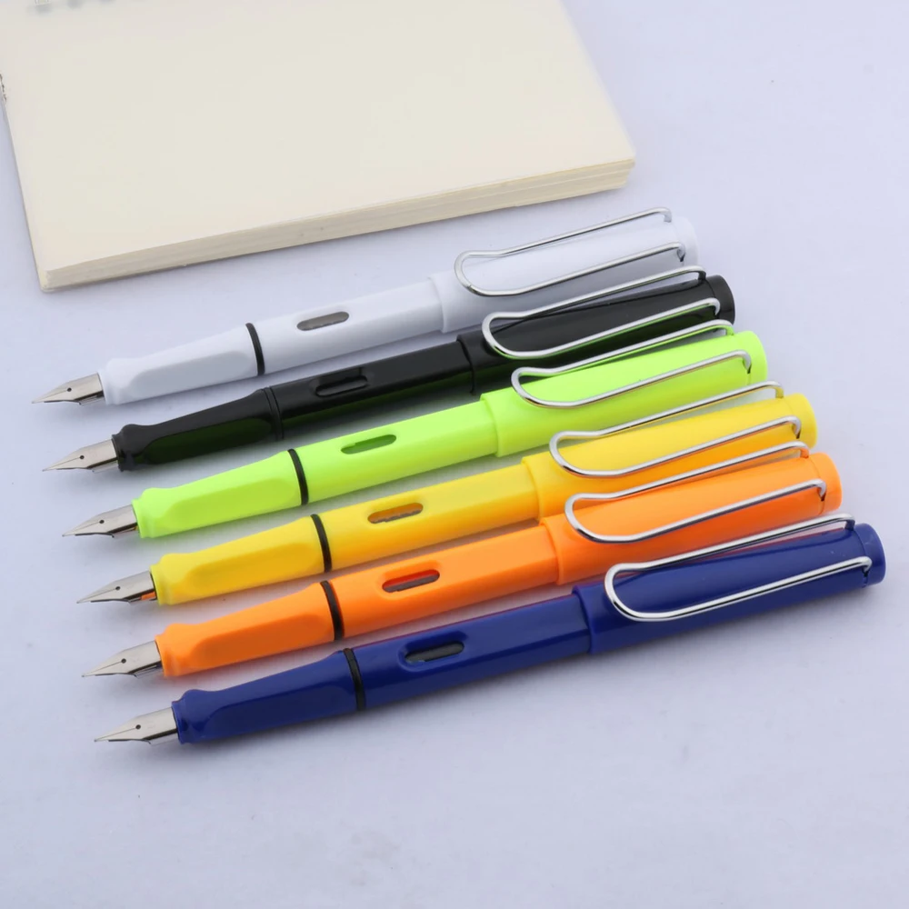 Ручка перьевая классическая с клипсой зеленая/серебристая 407 | Канцтовары для