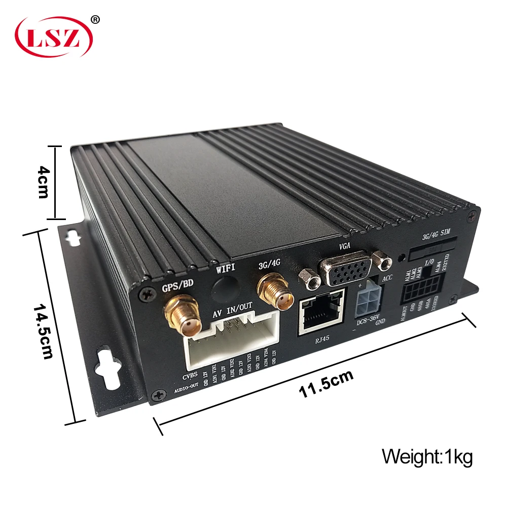 LSZ оптовая продажа с фабрики 4CH AHD 720P Мобильный DVR поддерживает 4G gps MDVR