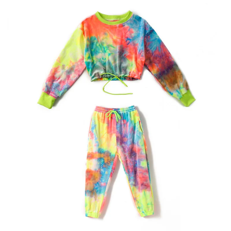 Танцевальная одежда Rave в стиле хип-хоп для девочек дизайнерская сценический