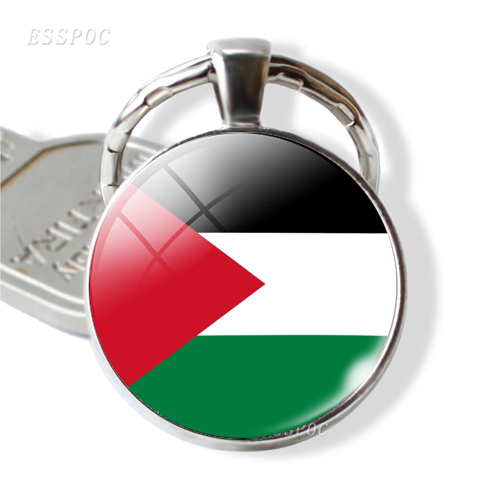 Состояние палестинский флаг брелок сувенирный под заказ Стекло купол