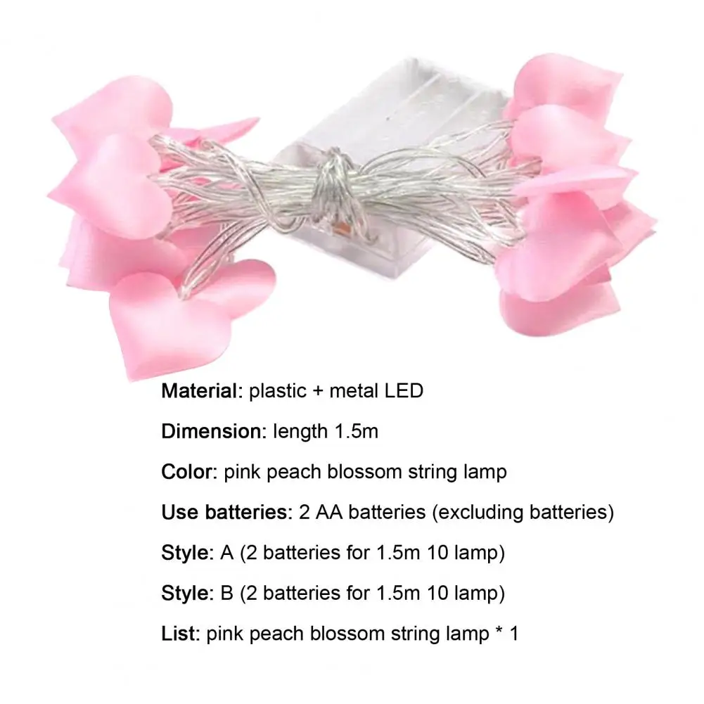 Лидер продаж розовая светодиодная гирлянсветильник в виде любящего сердца