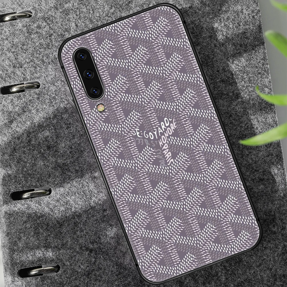 

Goyard Design Phone Case Cover For Samsung Galaxy A10 A11 A20 E A21 A30 A40 A41 A50 A51 A70 A71 A81 S 4G 5G black Coque Tpu Etui