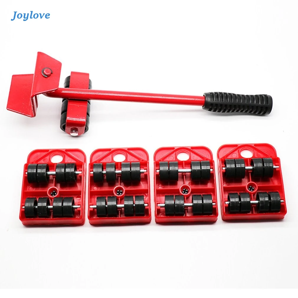 

JOYLOVE Furniture Lifter Easy Moving Sliders 5 Packs Mover Tool Set Heavy Furniture Appliance Moving & Lifting System Tool Parts
