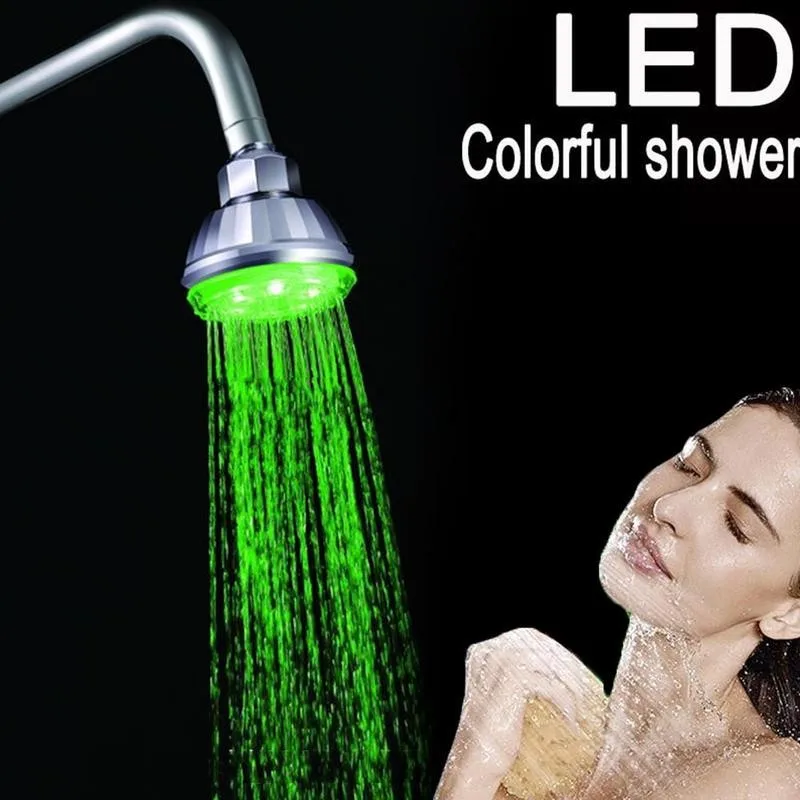 

Color Changing Shower Head Led Light Glowing Automatic 7 Color Changing Automatic Handheld Water Saving Shower Bathroom 1PC