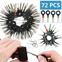 72 pcs car wire terminal removal tool pin needle retractor pick electrical wire puller hand tools kit for connector terminal