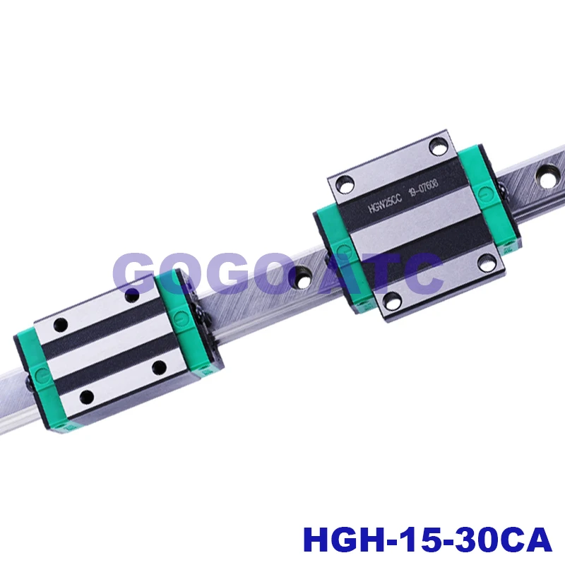 Прецизионный линейный направляющий блок слайдер HGH / W15 20/25/30 Квадратный Блок