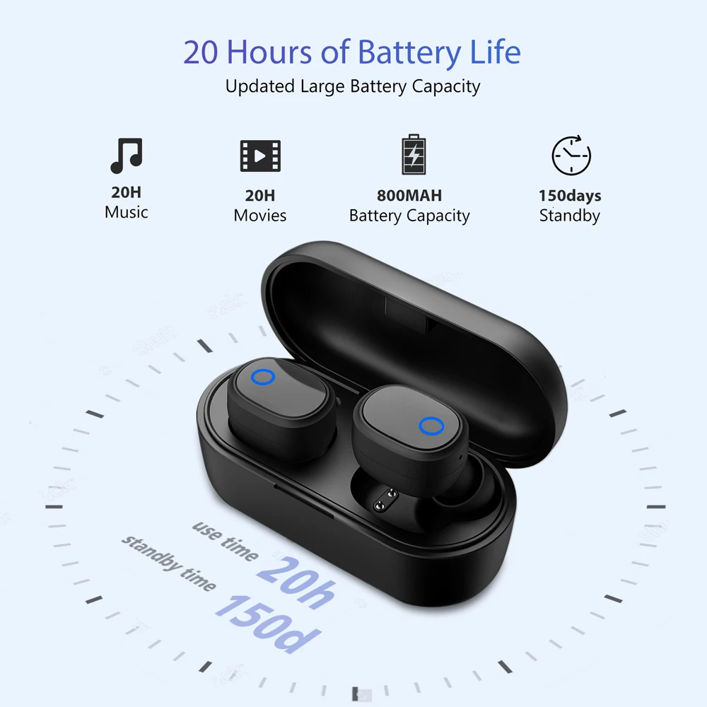 Наушники WarmSea TWS Bluetooth 5,0, отличное качество звука, беспроводные наушники, гарнитура, спортивные наушники