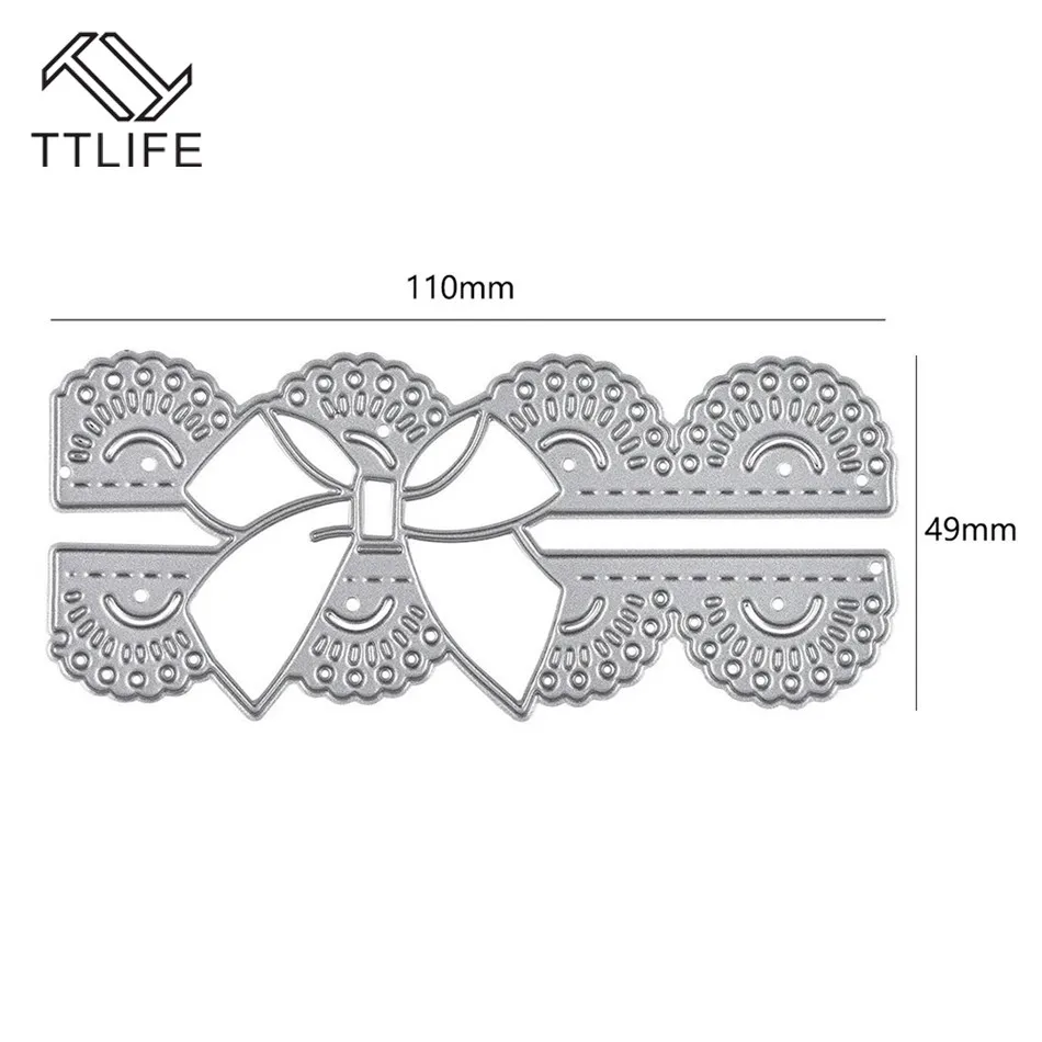 TTLIFE потрепанный лук металлический Трафаретный вырубной Штамп Новый 2019 для