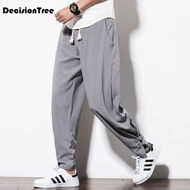 

Мужские брюки 2021 tai chi, мужские брюки из модала и хлопка, брюки для йоги в стиле боевых искусств, Мужская традиционная китайская одежда dojo