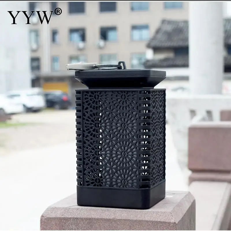 Waterproof Courtyard Light Solar Charge Hollow Retro Fake Flame Light Garden Decor Landscape Light Outdoor Led Hanging Lantern