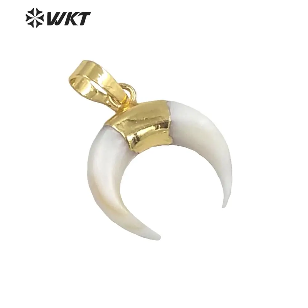 Оптовая продажа 5 шт./партия кулон в форме рога для изготовления ювелирных